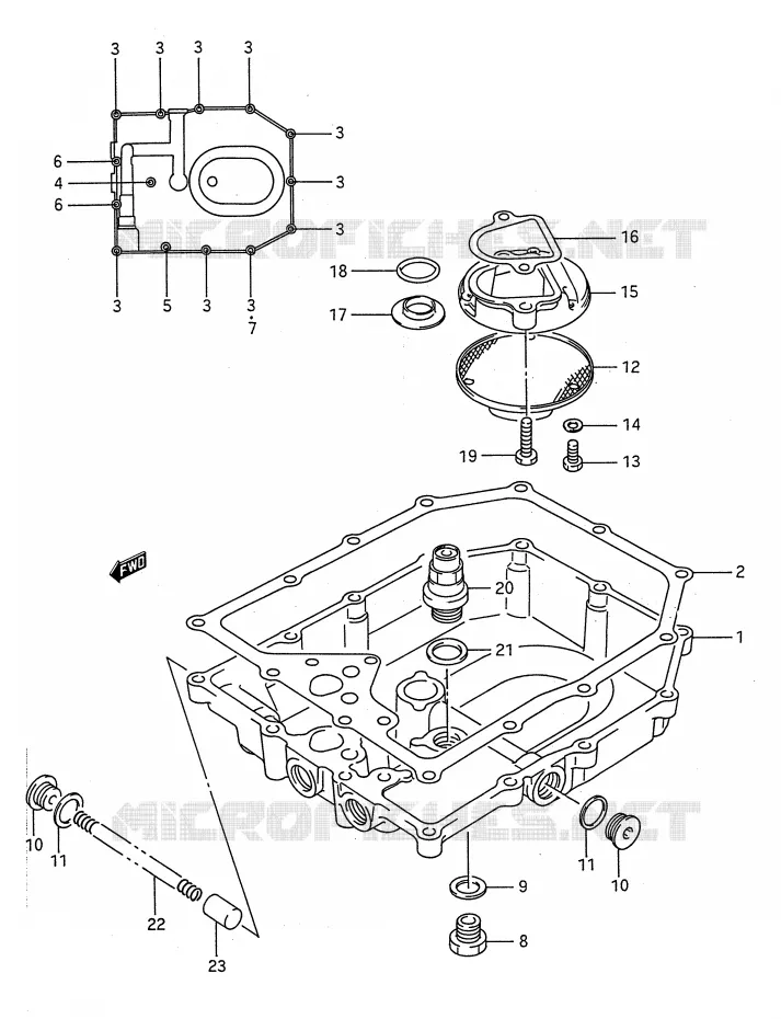 SUMP Suzuki MOTO 1100 GSX-F 1991  GSX1100FM(E28)