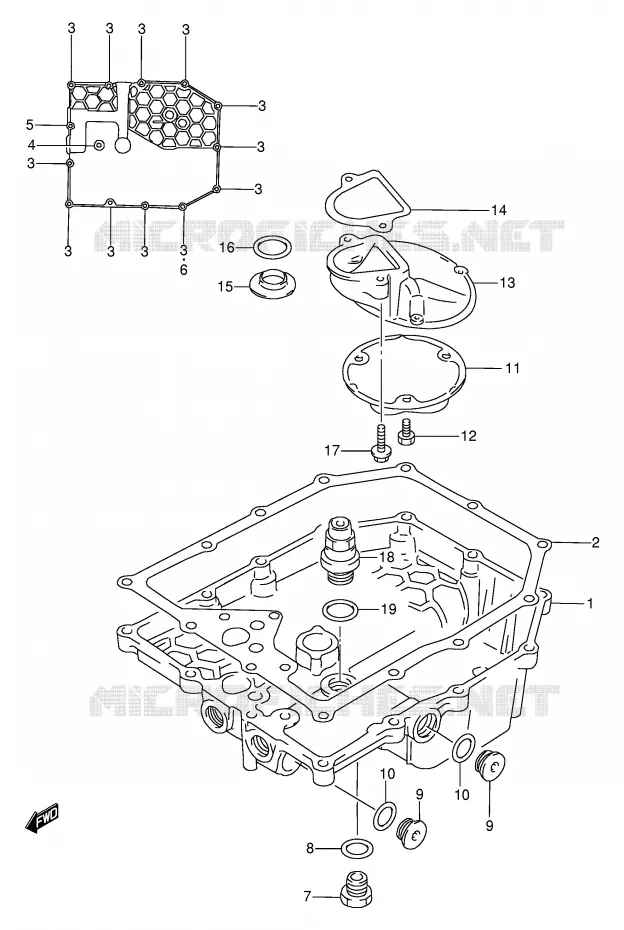 SUMP Suzuki MOTO 600 BANDIT 1996  GSF600T/GSF600ST/GSF600UT/GSF600SUT