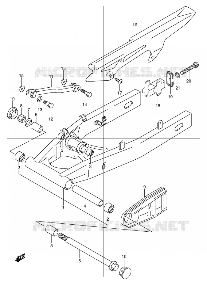 SWINGARM Suzuki MOTO 600 BANDIT 2000  GSF600Y(E2)