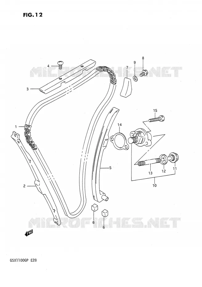 TIMING Suzuki MOTO 1100 GSX-G 1993  GSX1100GP(E28)