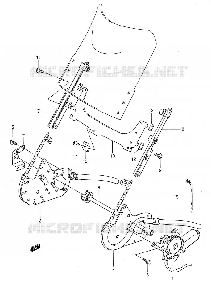 VOORRUIT Suzuki MOTO 1100 GSX-F 1988  GSX1100FJ(E28)
