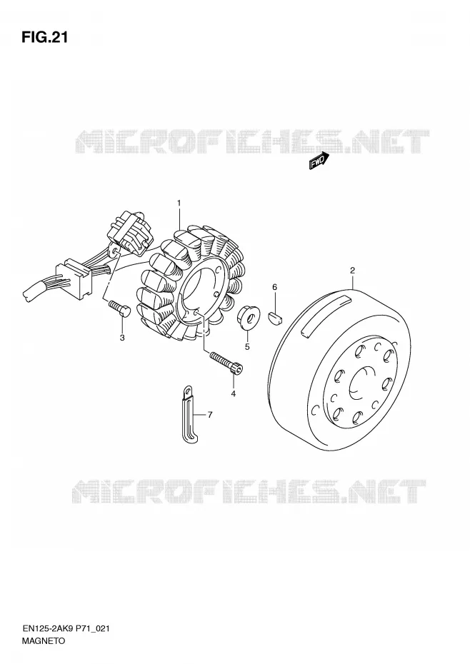ONTSTEKING Suzuki MOTO 125 EN 2009  EN125HUZK9(P71)