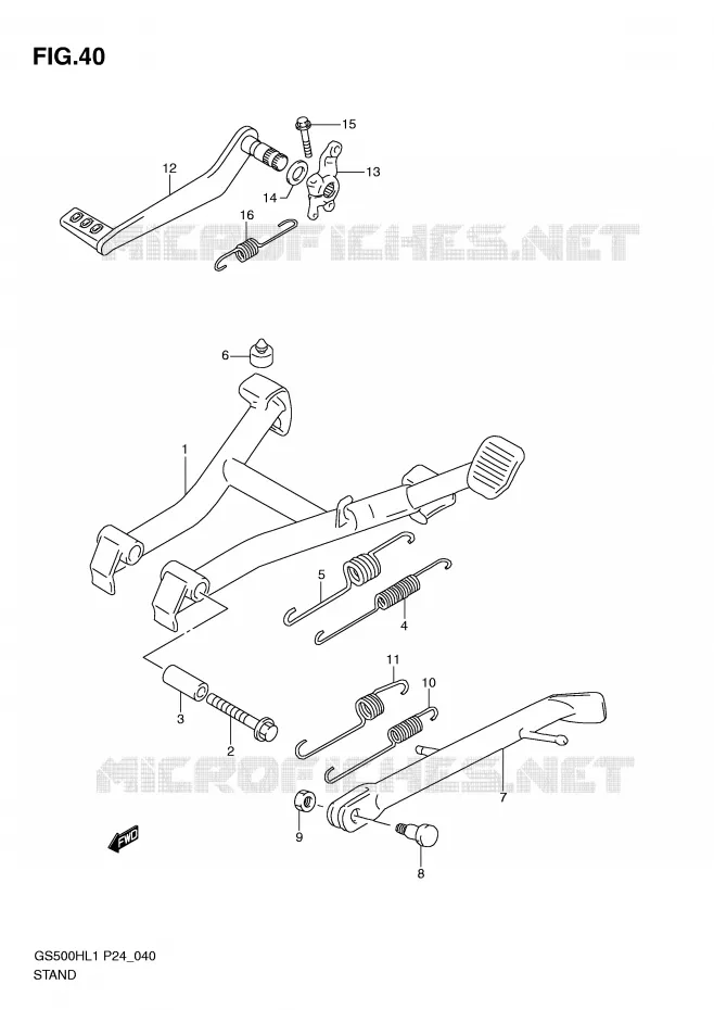 STAND Suzuki MOTO 500 GS-F 2011  GS500FHL1(L1)