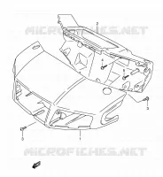 FRONT KUIP (E01,P37) voor Suzuki AE 50 1992