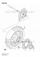 VOORWIEL (AN400AK9/ZAK9/AL0/ZAL0) voor Suzuki BURGMAN 400 2009