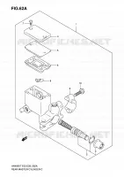 ACHTER HOOFDREMCILINDER (MODEL K8/K9/AK9/L0/AL0/ZAL0) voor Suzuki BURGMAN 400 2010