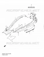 ACHTER KUIP (MODEL L0) voor Suzuki BURGMAN 400 2010