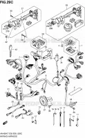 BEDRADING (AN400L0) voor Suzuki BURGMAN 400 2010