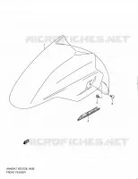FRONT FENDER (MODEL L0) voor Suzuki BURGMAN 400 2010