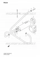FUEL EVAP SYSTEM (E33) voor Suzuki BURGMAN 400 2010