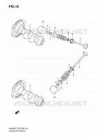 NOKKENAS   VALVES voor Suzuki BURGMAN 400 2010