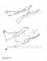 ONDERAANKLEDING (MODEL L0) voor Suzuki BURGMAN 400 2010
