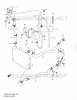 RADIATOR SLANG voor Suzuki BURGMAN 400 2010
