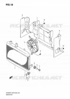 RADIATOR voor Suzuki BURGMAN 400 2010