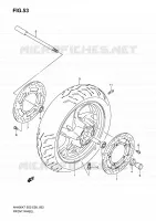 VOORWIEL (AN400K7/K8/K9/L0) voor Suzuki BURGMAN 400 2010