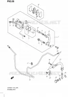 REAR CALIPER VERING/REM/WIEL 200 suzuki-motorfietsen BURGMAN 2011 DP065327