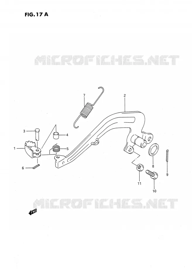 ACHTERREM (MODELE L/M/N/P/R/S) Suzuki MOTO 80 RM 1990  RM80L(E24)