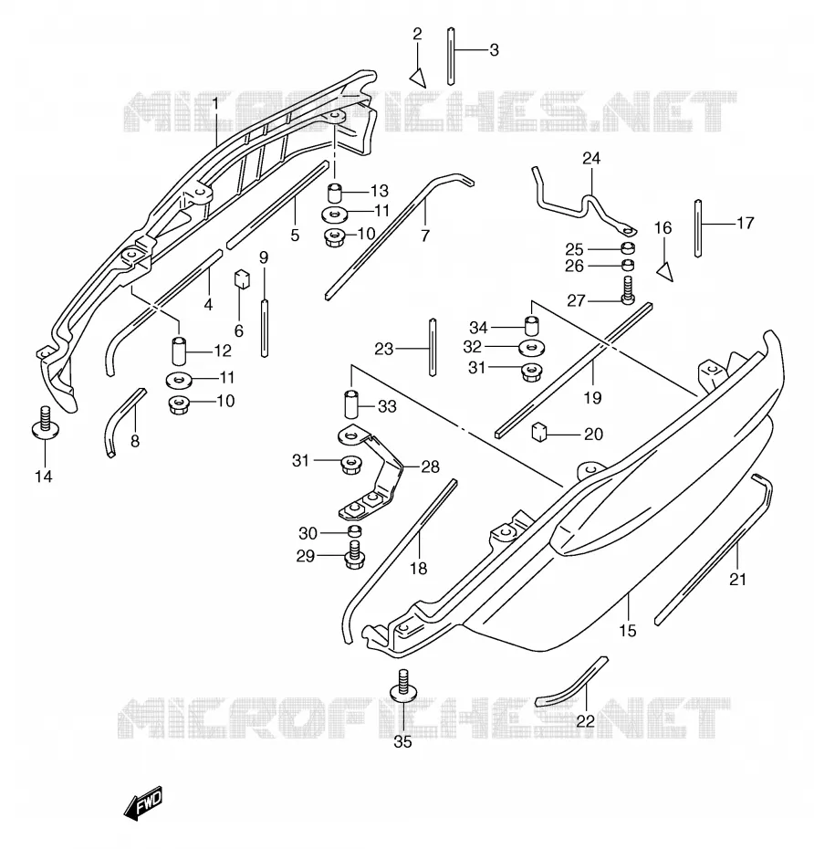 BACKREST (SIDE)(MODELE W/X/Y) Suzuki SCOOTER 250 BURGMAN 2000  AN250Y(E2)