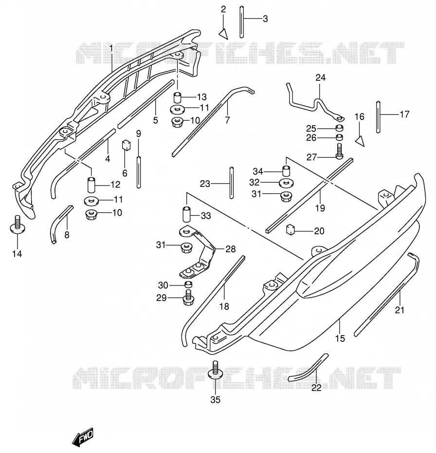 BACKREST (SIDE)(MODELE X/Y) Suzuki SCOOTER 400 BURGMAN 2000  AN400RY(E2)