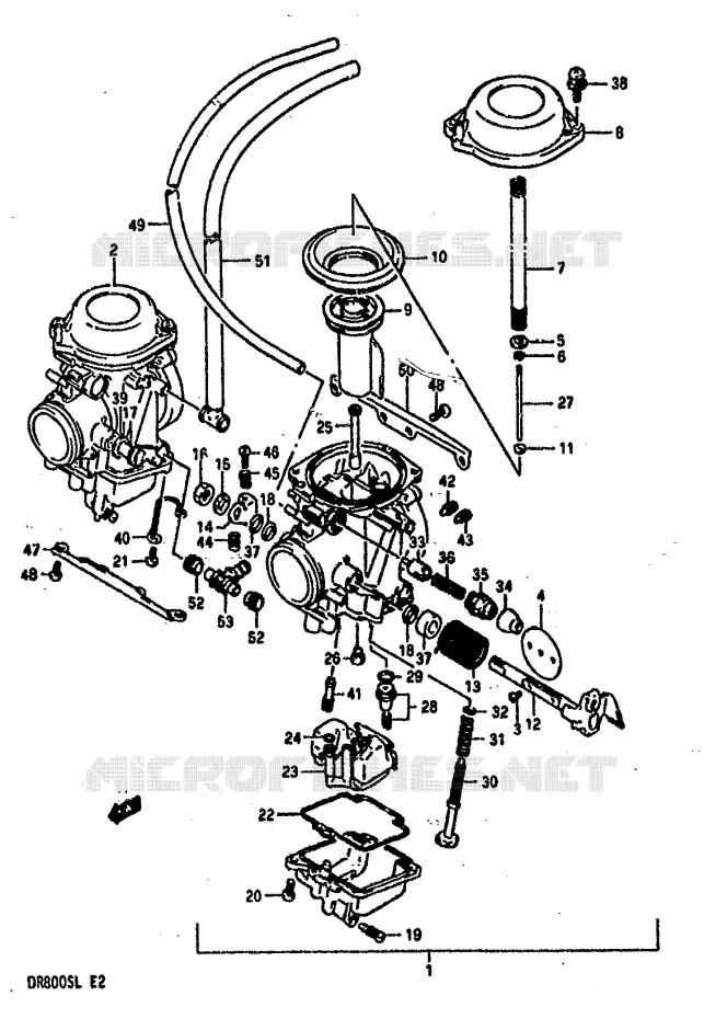 CARBURATOR Suzuki MOTO 800 DR 1990  DR800SL(L)