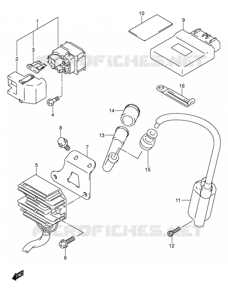 ELEKTRISCH (MODELE K1/K2) Suzuki SCOOTER 400 BURGMAN 2002  AN400K2(E2)