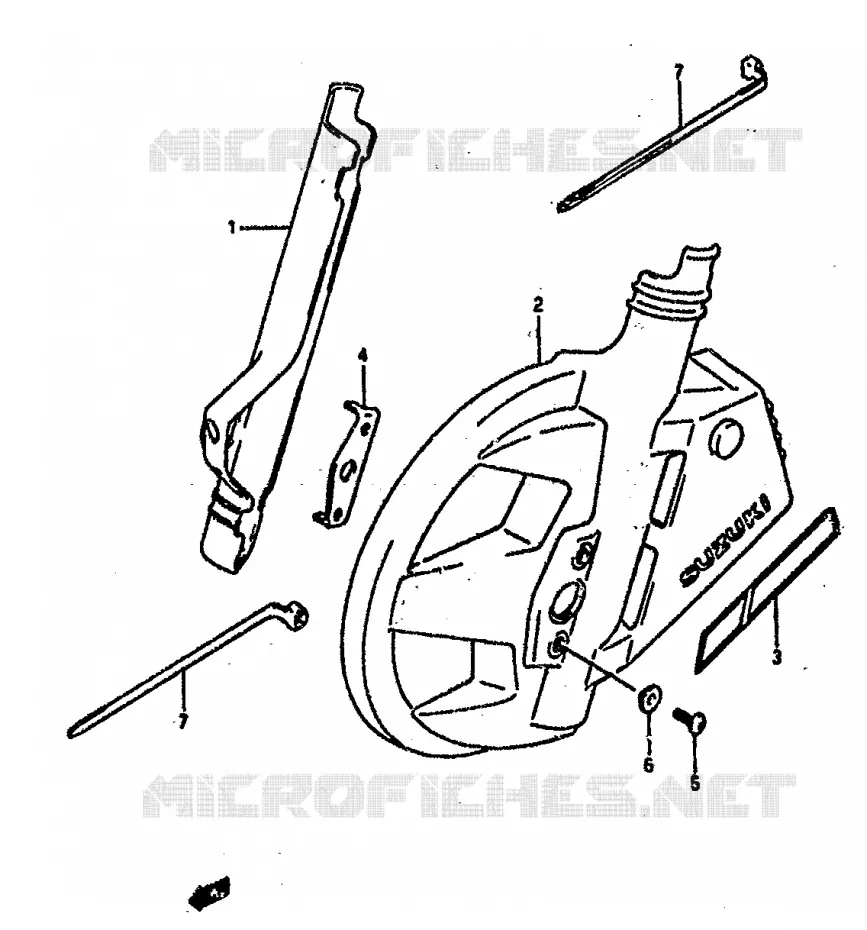 VOORVORK COVER Suzuki MOTO 800 DR 1990  DR800SUL(L)