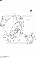 ACHTERWIEL (AN400ZAL1 E33) voor Suzuki BURGMAN 400 2011