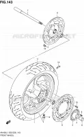 VOORWIEL (AN400ZAL1 E33) voor Suzuki BURGMAN 400 2011