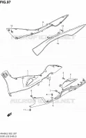 ONDERAANKLEDING (AN400AL2 E24) voor Suzuki BURGMAN 400 2012