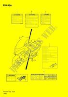 ETIKET (MODEL L0) voor Suzuki BURGMAN 400 2012