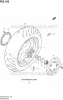 ACHTERWIEL (AN400ZAL2 E02) voor Suzuki BURGMAN 400 2012