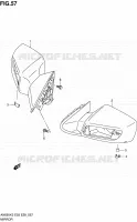 SPIEGEL (AN650K3/K4/K5) voor Suzuki BURGMAN 650 2005