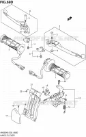 HANDGRIPS   LEVERS (AN650AK9/AL0 E02,E19) voor Suzuki BURGMAN 650 2007