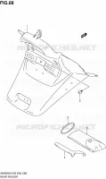 ACHTERSPATBORD voor Suzuki BURGMAN 650 2008