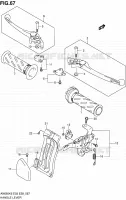HANDGRIPS   LEVERS (MODEL K6/K7/K8) voor Suzuki BURGMAN 650 2008