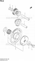STARTMOTOR CLUTCH voor Suzuki BURGMAN 650 2008