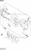 FRONT CALIPER voor Suzuki BURGMAN 650 2012