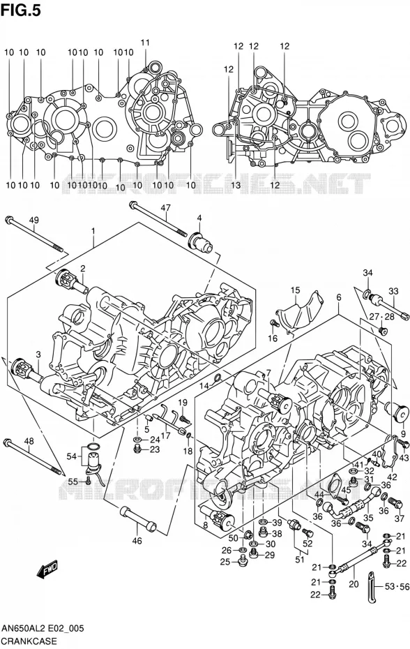 CASING Suzuki SCOOTER 650 BURGMAN 2012  AN650AL2(E02)