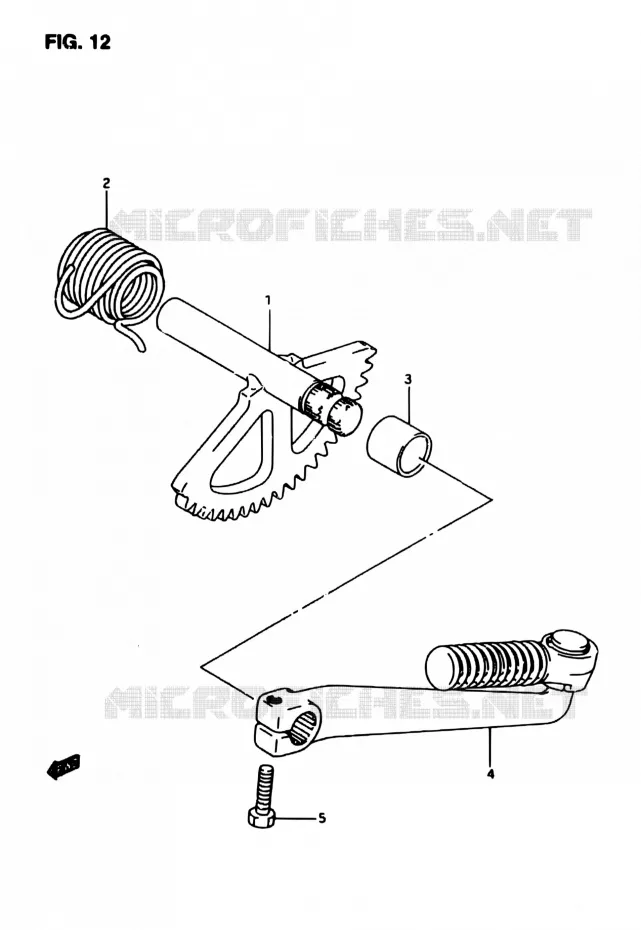KICKSTARTER Suzuki SCOOTER 50 AP 1998  AP50R7W(T/7/V)