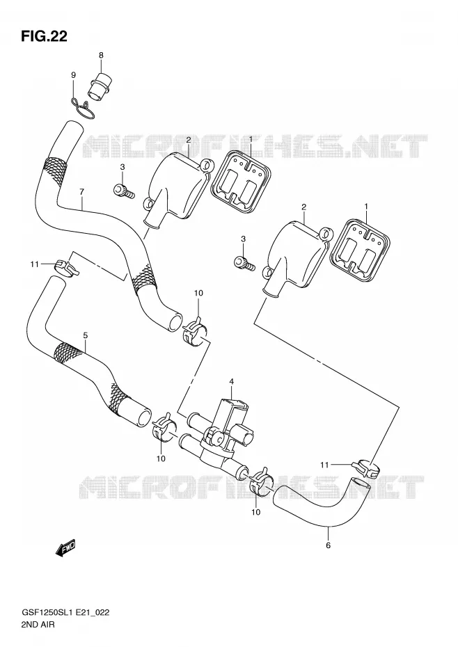 ANTI VERVUILINGS SYSTEM Suzuki MOTO 1250 BANDIT 2012  GSF1250SAL1(E21)