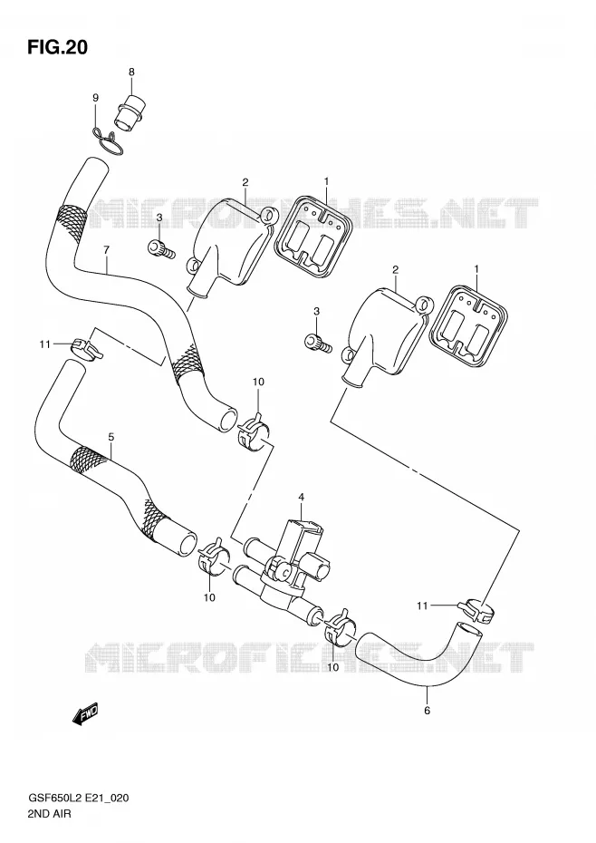 ANTI VERVUILINGS SYSTEM Suzuki MOTO 650 BANDIT 2012  GSF650SUAL2(E21)