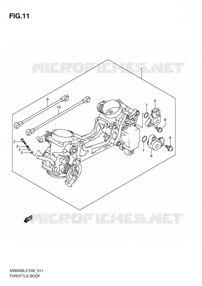 BRANDSTOFINJECTIE ASSY Suzuki MOTO 650 SV 2012  SV650SL2(E02)