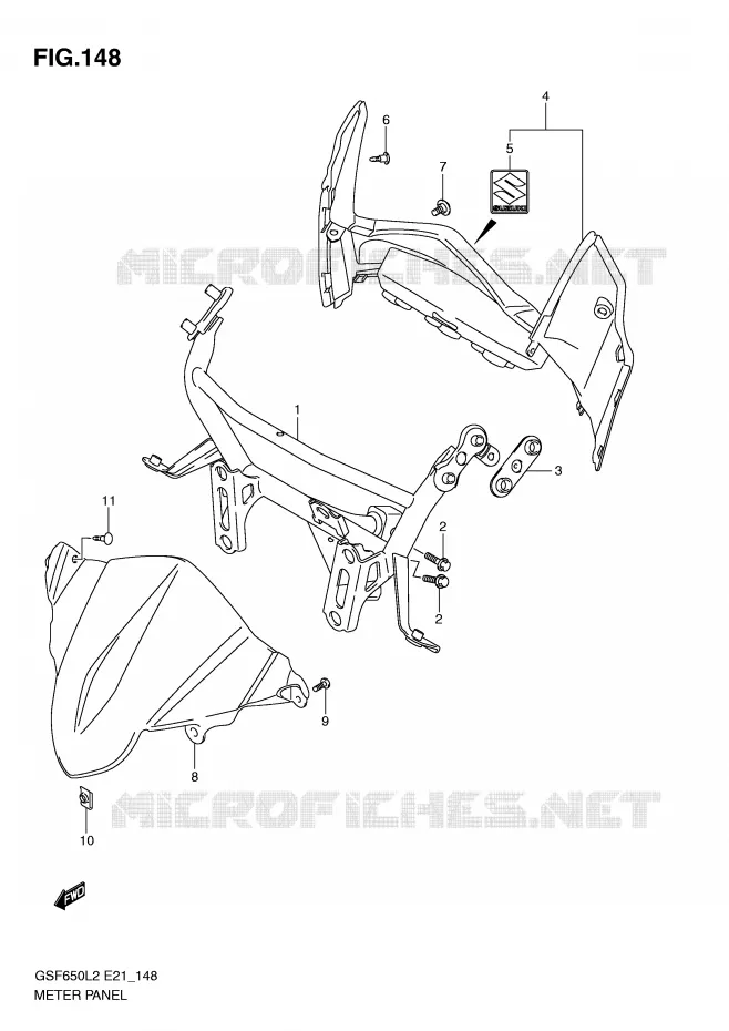 SNELHEIDSMETER PANEL (GSF650SUL2 E21) Suzuki MOTO 650 BANDIT 2016  GSF650SAL2(E21)