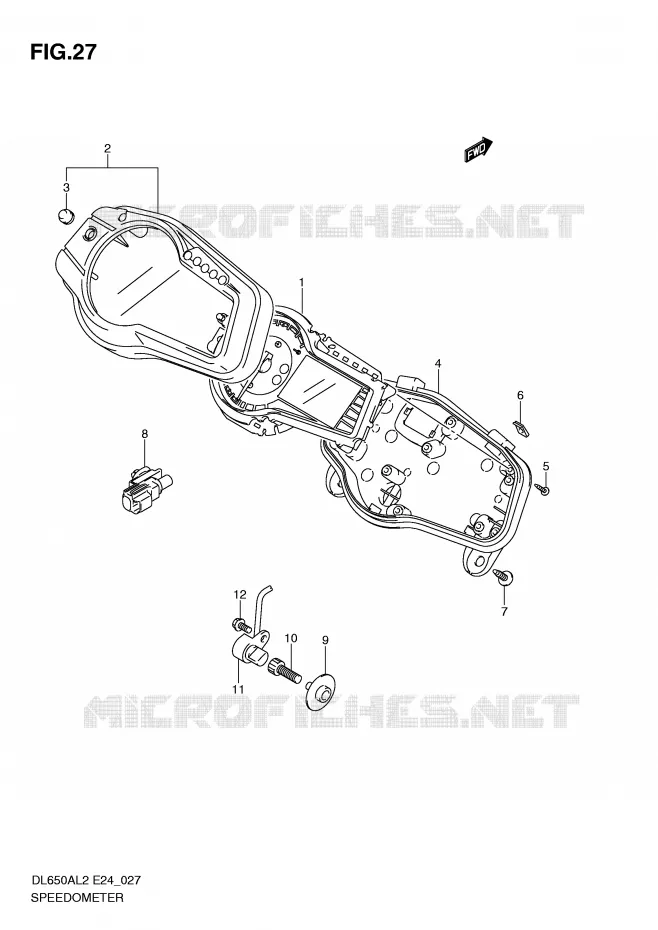 SNELHEIDSMETER Suzuki MOTO 650 V-STROM 2012  DL650AL2(E24)