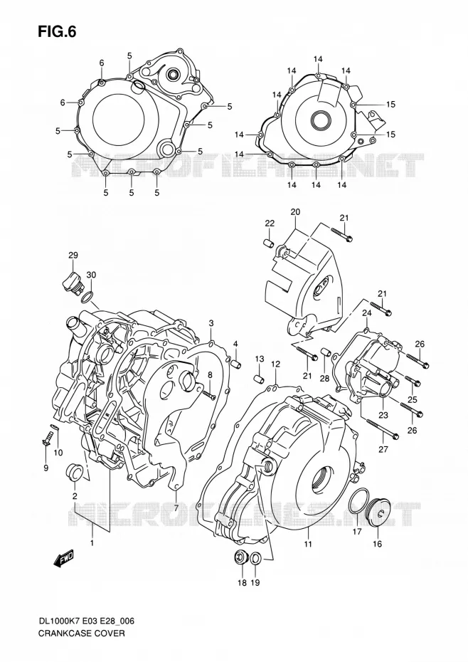 CASING Suzuki MOTO 1000 V-STROM 2007  DL1000 K7 (E03,E28,E33)