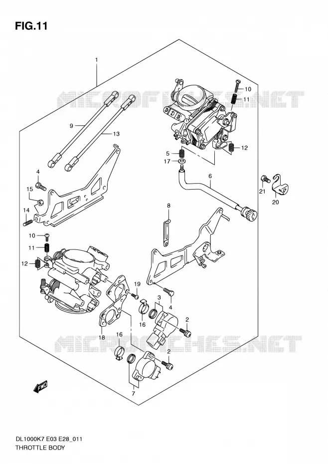 GASKLEPHUIS Suzuki MOTO 1000 V-STROM 2010  DL1000 L0 (E03,E28,E33)