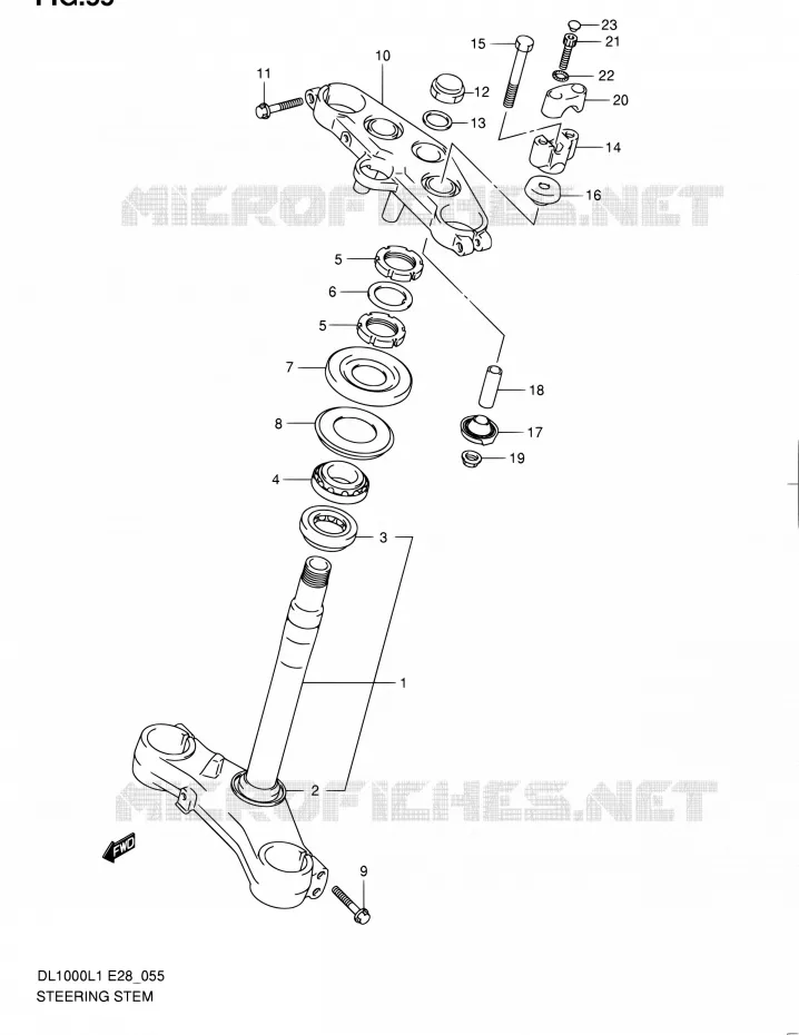STUURKOLOM Suzuki MOTO 1000 V-STROM 2011  DL1000 L1 (E03,E28,E33)