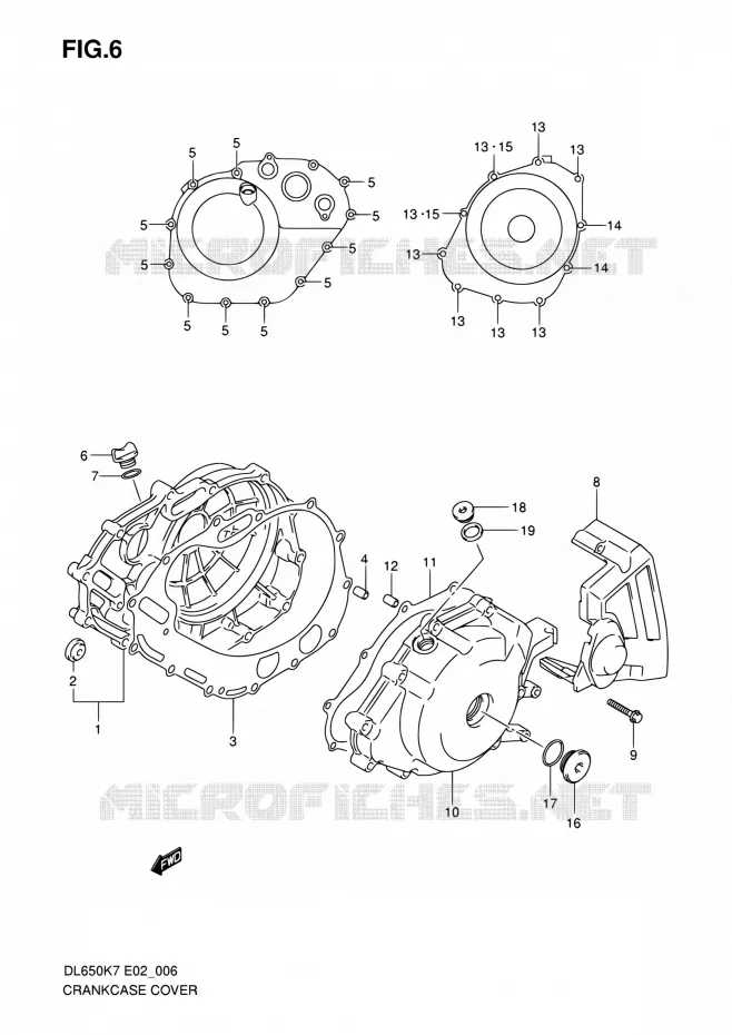 CASING Suzuki MOTO 650 V-STROM 2007  DL650 K7 (E02,E19,E24)