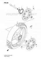 VOORWIEL (DL650AK7/AK8/AK9/AL0) voor Suzuki V-STROM 650 2007