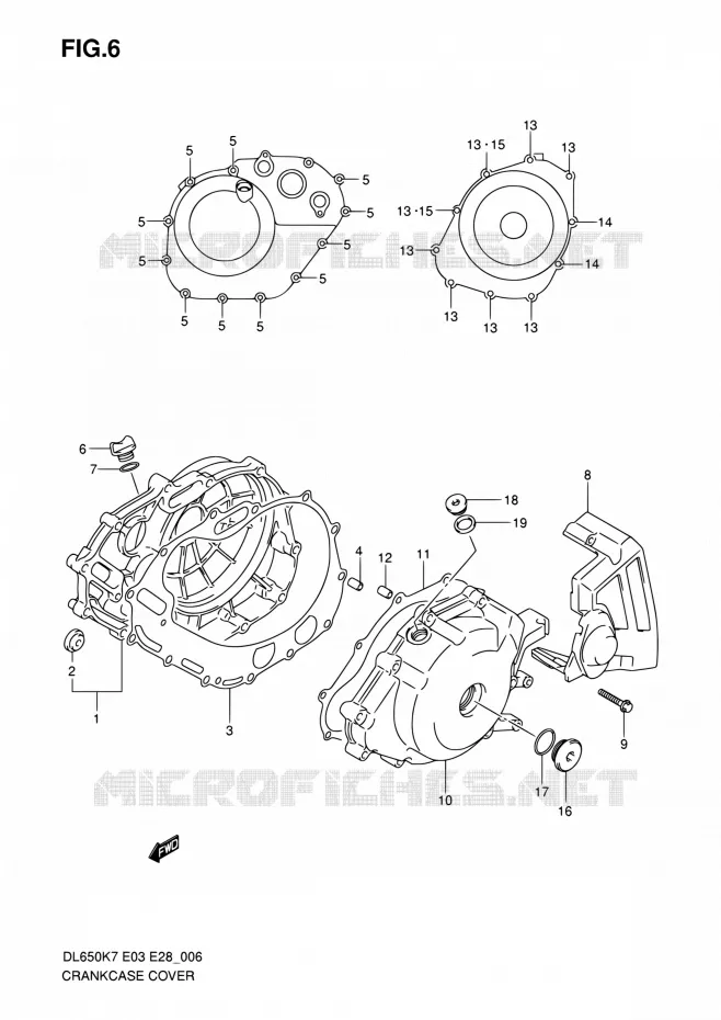 CASING Suzuki MOTO 650 V-STROM 2009  DL650 K9 (E03,E28,E33)